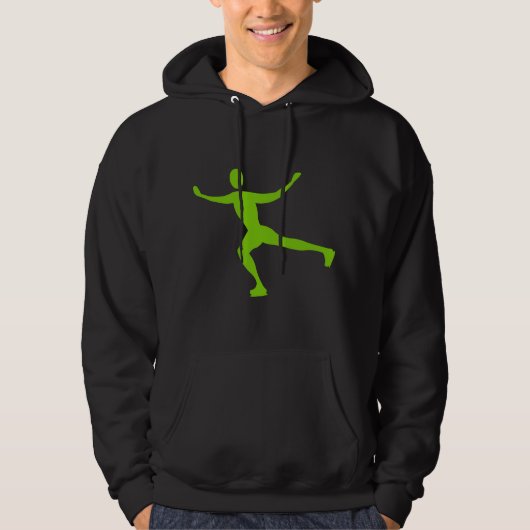 Ice Skaten - Martian Green Hoodie (Vorderseite)