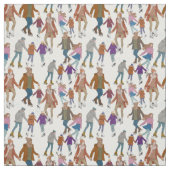 Ice Skaten Nachmittag Stoff (Muster)