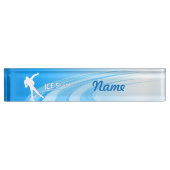 Ice Skaten Namensplakette (Vorderseite)