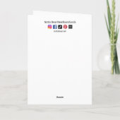 Ice Skaten Newfundland Dog Frohe Weihnachten V2 (Rückseite)