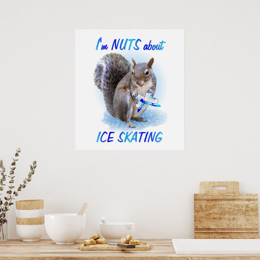 Ice Skaten Nut Poster (Küche)