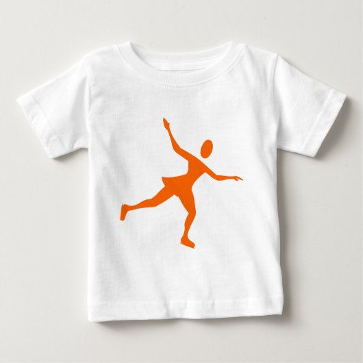 Ice Skaten - Orange Baby T-shirt (Vorderseite)