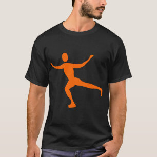 Ice Skaten - Orange T-Shirt