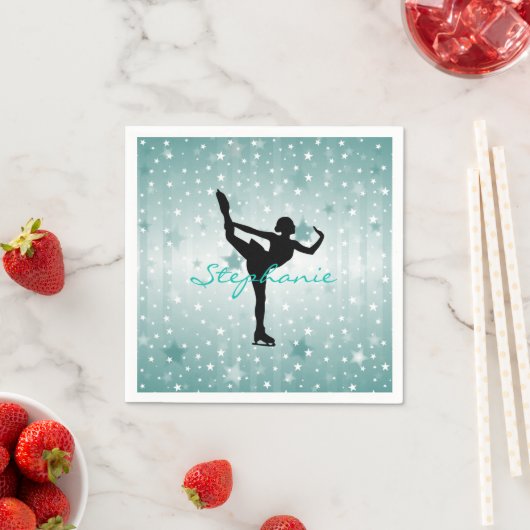 Ice Skaten Paper Party Napkins Serviette (Beispiel)