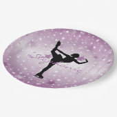 Ice Skaten Paper Party Plate Pappteller (Schrägansicht)