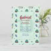 Ice Skaten Party Einladung (Stehend Vorderseite)