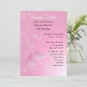 Ice Skaten Party Einladung (Stehend Vorderseite)