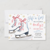 Ice Skaten Party Einladung (Vorderseite)