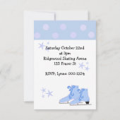 Ice Skaten Party Einladung (Rückseite)