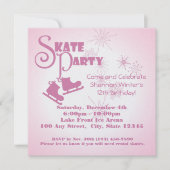 Ice Skaten Party Einladung (Vorderseite)