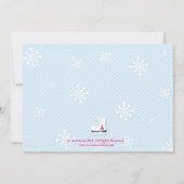 Ice Skaten Party Foto Einladung (Rückseite)