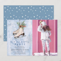 Ice Skaten Party Frozen Schneeflocken Geburtstags-