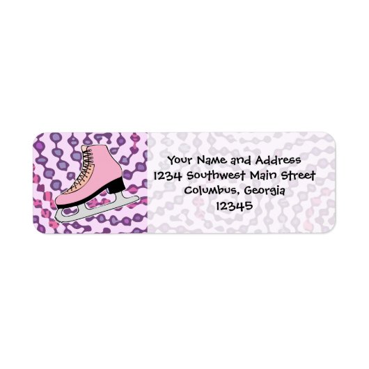 Ice Skaten Party, rosa Skate (Vorne)