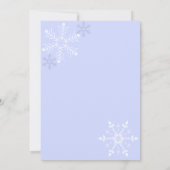 Ice Skaten Party Winter Geburtstag Einladung (Rückseite)