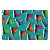 Ice Skaten Pattern Magnet (Horizontal)