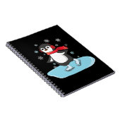 Ice Skaten Penguin Notizblock (Rechte Seite)