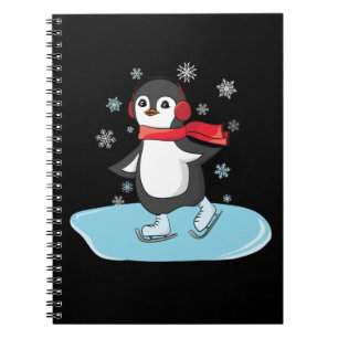 Ice Skaten Penguin Notizblock
