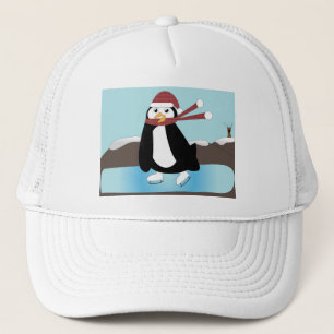Ice Skaten Penguin Truckerkappe