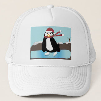 Ice Skaten Penguin Truckerkappe