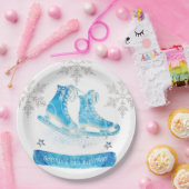 Ice Skaten Personalisiert Geburtstag Pappteller (Party)