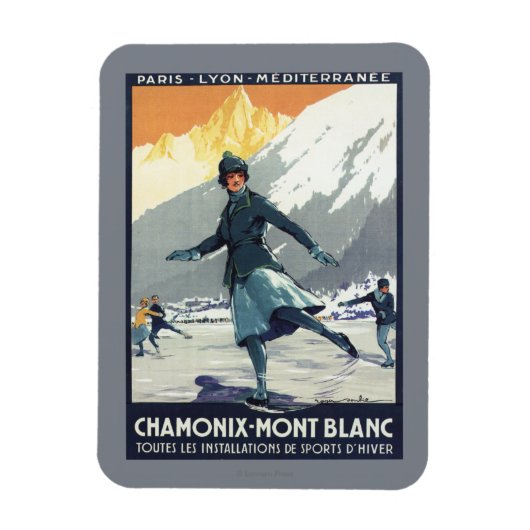 Ice Skaten - PLM-Olympisches Promo-Poster Magnet (Vertikal)