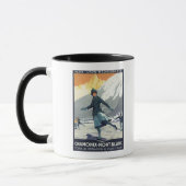 Ice Skaten - PLM-Olympisches Promo-Poster Tasse (Links)