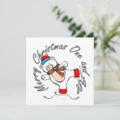 Ice Skaten Polar Bear Weihnachten (Stehend Vorderseite)