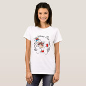 Ice Skaten Polar Bear Weihnachten T-Shirt (Vorne ganz)