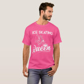 Ice Skaten Queen Ice Skaten Abbildung Skater T-Shirt (Vorne ganz)