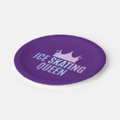 Ice Skaten Queen - Ice Skaten Lovers Pappteller (Schrägansicht)