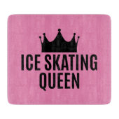 Ice Skaten Queen - Ice Skaten Schneidebrett (Vorderseite)