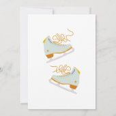 Ice Skaten Retro Geburtstag Einladung (Rückseite)