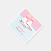 Ice Skaten Rink Girls Geburtstagsparty Supplies Serviette (Ecke)