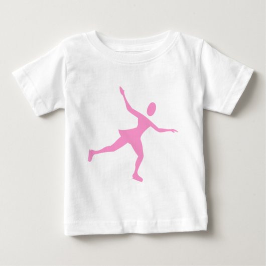 Ice Skaten - Rosa Baby T-shirt (Vorderseite)
