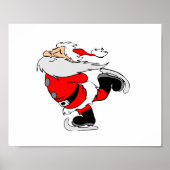 Ice Skaten Santa Poster (Vorne)