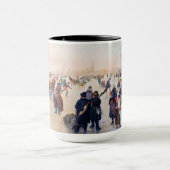Ice Skaten Scene Fine Art Weihnachtsgeschenk Tasse (Zentrum)