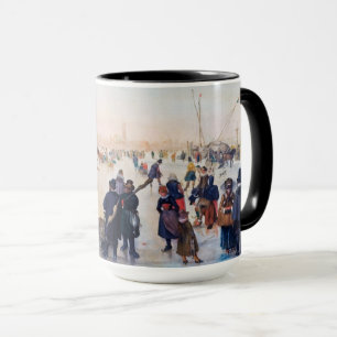 Ice Skaten Scene Fine Art Weihnachtsgeschenk Tasse