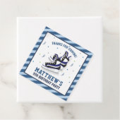 Ice Skaten Shoes Blue Birthday Party Danke Geschenkanhänger (Beispiel)