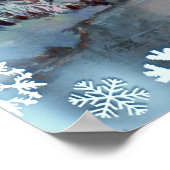 ICE-SKATEN & SNOWFLAKEN VON SHARON SHARPE POSTER (Ecke)