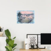 ICE-SKATEN & SNOWFLAKEN VON SHARON SHARPE POSTER (Heimbüro)