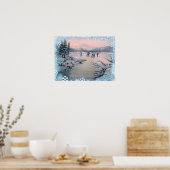 ICE-SKATEN & SNOWFLAKEN VON SHARON SHARPE POSTER (Küche)