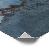 ICE-SKATEN & SNOWFLAKEN VON SHARON SHARPE POSTER (Ecke)