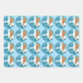 Ice Skaten Snowman Geschenkpapier Set (Vorderseite 2)