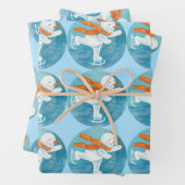 Ice Skaten Snowman Geschenkpapier Set (Beispiel)