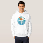 Ice Skaten Snowman Hoodie (Vorne ganz)