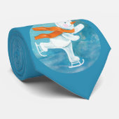 Ice Skaten Snowman Krawatte (Gerollt)