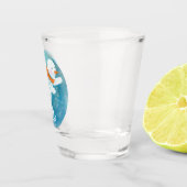 Ice Skaten Snowman Schnapsglas (Rechts)