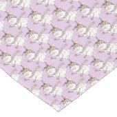 Ice Skaten Snowmen Lila Kurzer Tischläufer (Ecke)