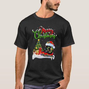 Ice Skaten Sports Lover Xmas Lighting Ice Skaten T-Shirt