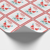Ice Skaten Weihnachtsgeschenk Geschenkpapier (Ecke)